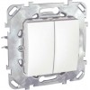 UNICA 2 INTRERUPATOARE SIMPLE 1M ALB
