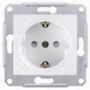 SEDNA PRIZA 2P+E CU OBTURATOARE 16A 250Vc.a. ALB