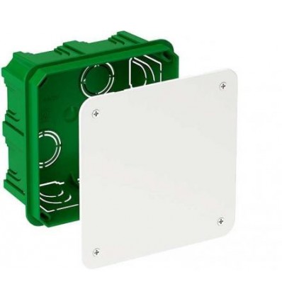 Modulo Doza de conexiuni patrata verde 100X100X50