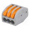 CONECTOR SLIM RAPID , CU PARGHIE, PENTRU DOZA , 3 INTRARI , 32A, 0.2- 4MM2