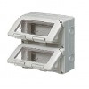 DOZA APARAT APARENTA 4 + 4M IP 55 GEWISS