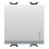 INTRERUPATOR SIMPLU 16A, MODULAR, 2M, ALB, LED