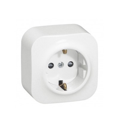 FORIX IP2X- PRIZA SIMPLA SCHUKO 2P+T, 16A, ALB