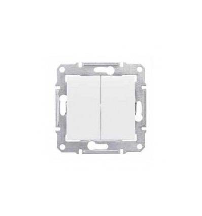 NILOE- INTRERUPATOR DUBLU CAP_SCARA, 10AX, ALB