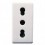 PRIZA STANDARD ITALIAN 10/16A, MODULARA, 1M, ALB