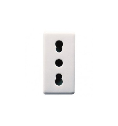 PRIZA STANDARD ITALIAN 10/16A, MODULARA, 1M, ALB