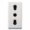 PRIZA STANDARD ITALIAN 10/16A, MODULARA, 1M, ALB