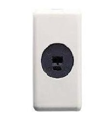 PRIZA CIRCUITE AUDIO, MODULARA, 1M, ALB