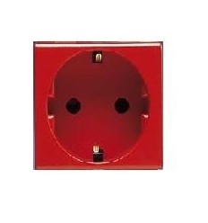 PRIZA SCHUKO 16A, MODULARA, 2M, ROSIE