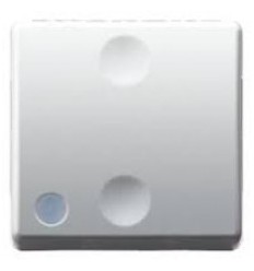 INTRERUPATOR CAP SCARA 16A, MODULAR, 2M, ALB