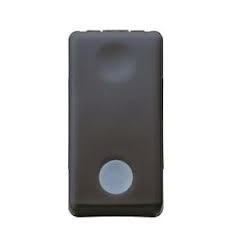 INTRERUPATOR SIMPLU 16A, MODULAR, 1M, NEGRU, LED