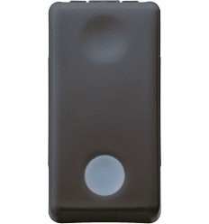 INTRERUPATOR CAP SCARA 16A, MODULAR, 1M, NEGRU, LED